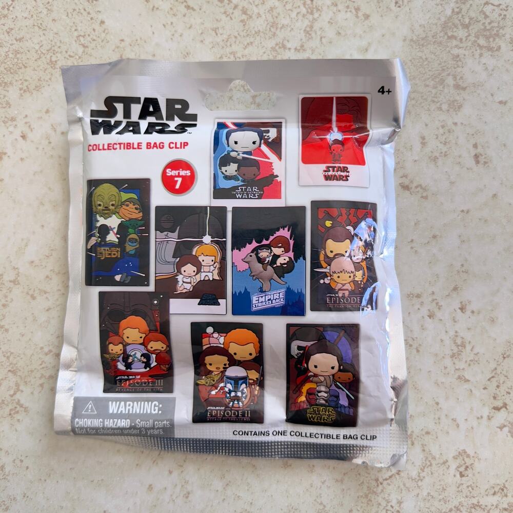 Star Wars Series 7 Collectible Bag Clip Mystery Blind Bag Surprise - NEW!
